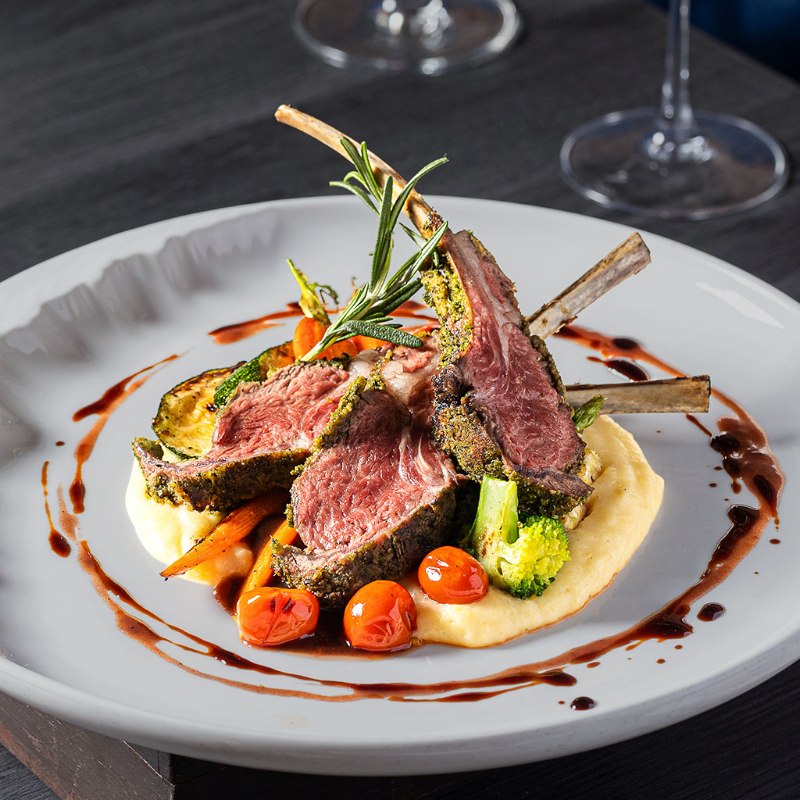 Lamb Rack in Herb Crust