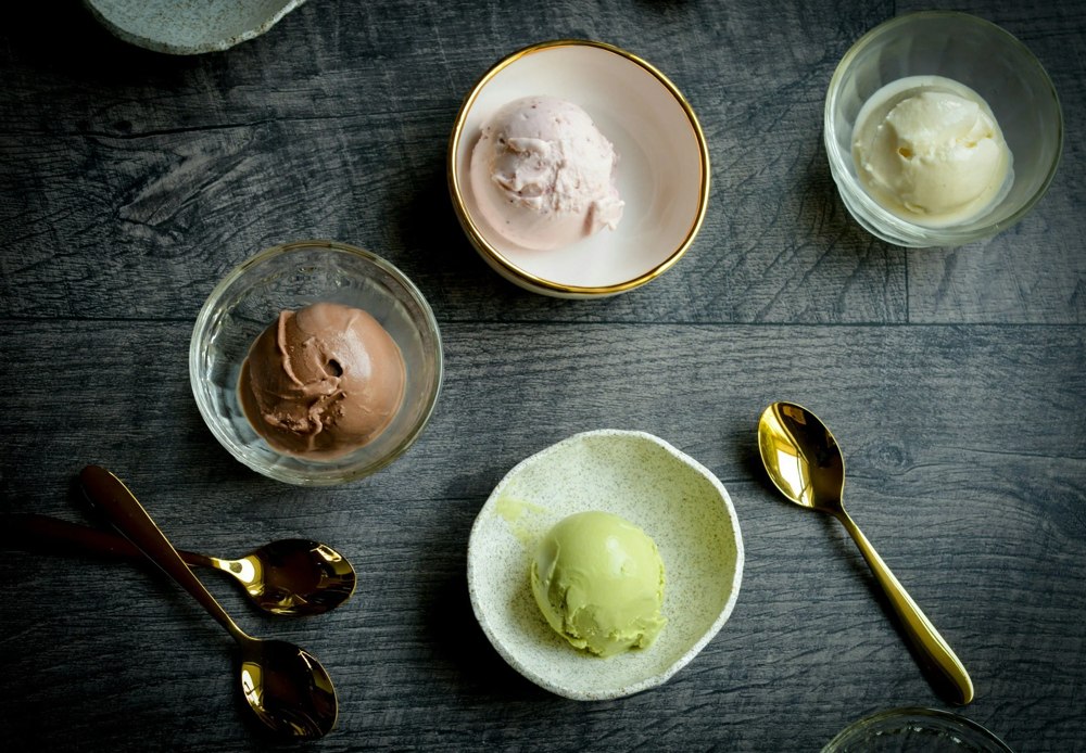 Selection of Homemade Ice Cream